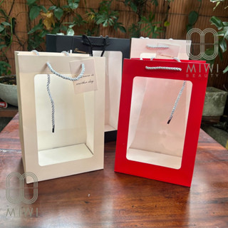  combo 10 Túi Giấy Mặt Kính Đựng Hoa,Túi Đựng Quà Chất Lượng Tốt 