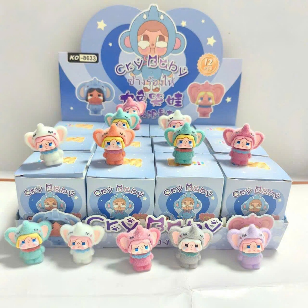 Hộp Mù Blindbox Bí Ẩn Móc Khóa Babythree Crybaby Lububu Powerpuff Girls Dễ Thương, Phụ Kiện Dễ Thươn