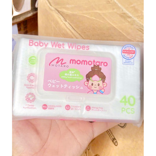 [HCM] Khăn ướt/Giấy ướt không mùi MOMOTARO kháng khuẩn 40 tờ