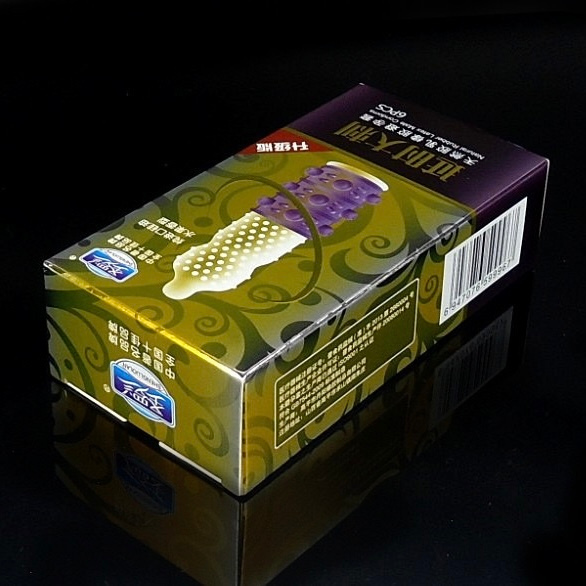 Bao cao su gai to SHENGLUOLAN,hạt lớn kích thích điểmG thiết kế đặc biệt kéo dài thời gian hộp 6 cái