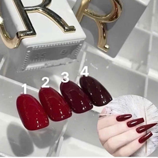  Sơn Gel màu đỏ đô Sơn Gel đỏ cherry sơn đỏ CR xu hướng Tết 2025 chai 15ml 