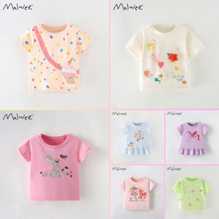 BST áo thun hè cotton Malwee họa tiết nhiều mẫu cho bé gái 2-7 tuổi Mẫu mới LMG8 - LittleMaven Chính Hãng 