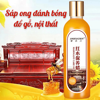 Sáp đánh bóng, sáp ong đánh bóng gỗ, sáp đánh bóng gỗ hương chanh làm mới phục hồi màu gỗ 255ml