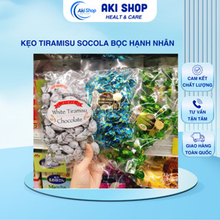 Kẹo Tiramisu Socola Bọc Hạnh Nhân Thơm Ngon |Aki Shop Healt & Care