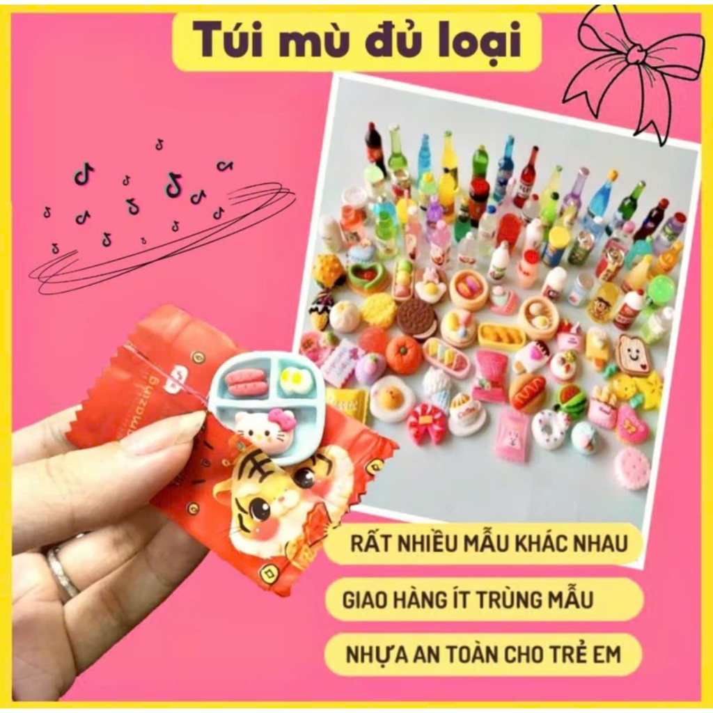 Set 50 túi kẹo đồ chơi được chọn theo chủ đề - Kẹo bí mật/Kẹo bất ngờ/Túi mù/Blind bag