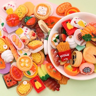 Combo 100 charm đồ ăn loại đẹp [KHÔNG TRÙNG], charm slime làm đồ handmade, DIY, phụ kiện búp bê, trang trí tiểu cảnh
