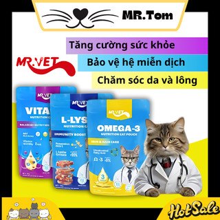 Pate Cho Mèo MR.VET Bổ Sung Protein, Prebiotics và Taurine, Dùng Cho Mèo Mọi Lứa Tuổi Gói 70gr