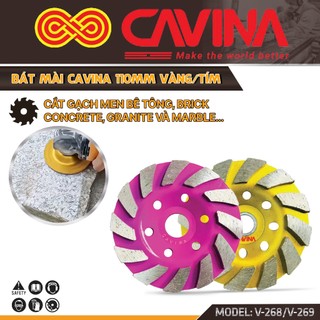 Bát mài, Chén Mài Bê Tông, Đá Hoa Cương Cao Cấp CAVINA 110mm - Loại Bỏ Xi Thừa/Làm Phẳng Bề Mặt