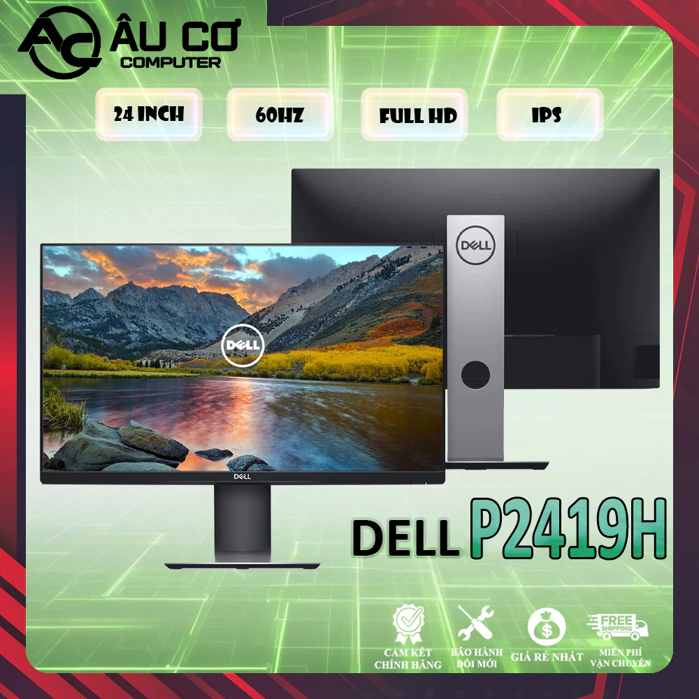 [CŨ] Màn Hình Đồ Hoạ Full Viền 24 inch Dell P2419H (23.8inch/FHD/60hz) - Bảo hành 3 tháng | BigBuy360 - bigbuy360.vn