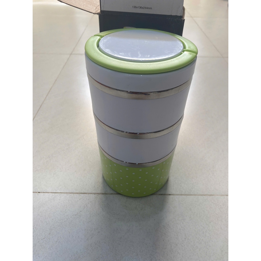 Cà Mên Giữ Nhiệt Chấm Bi Đường Kính 14cm