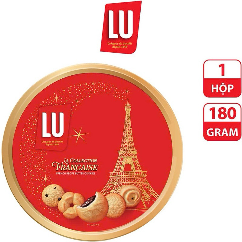 Bánh Quy bơ thập cẩm Lu công thức Pháp 180g, 310g, 540g, 708g