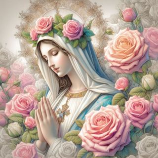   HÀNG ĐẶT TRƯỚC   chưa thêu  Tranh thêu chữ thập chỉ lụa mẹ Maria Y12251159 