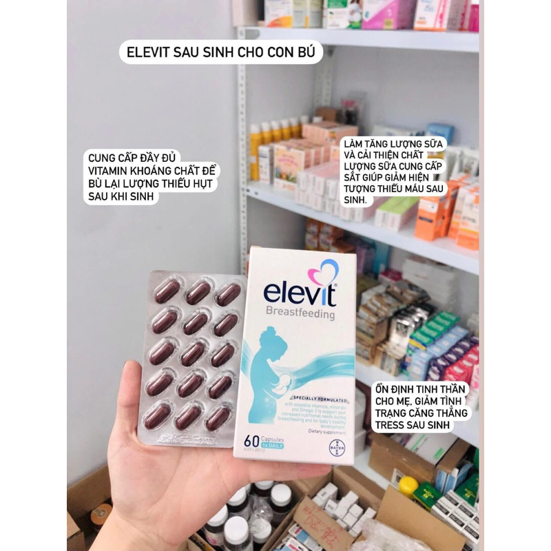 Elevit sau sinh cho Mẹ, Elevit Breastfeeding 30 viên -[ nhập khẩu ]