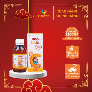 Siro Vitamin C thiên nhiên Neo Kids C+ hỗ trợ tăng sức đề kháng cho bé