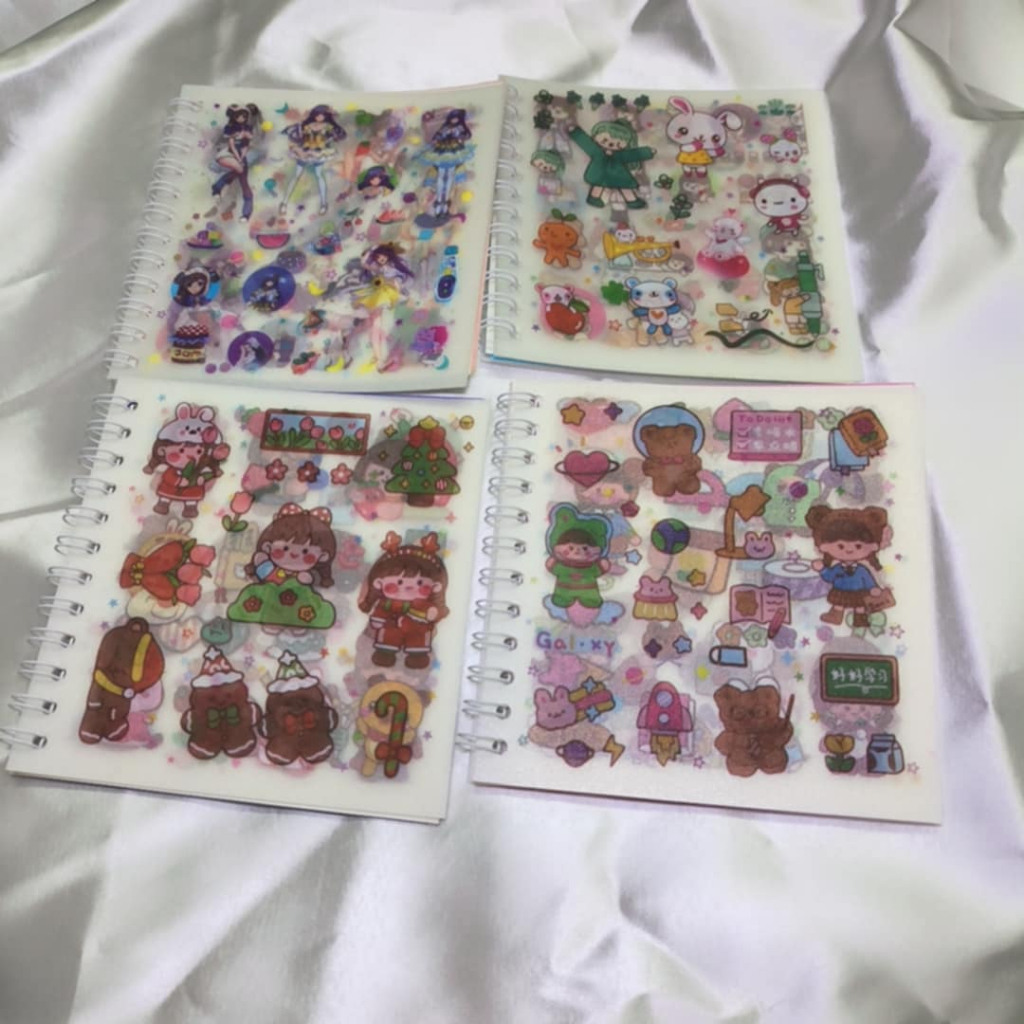 Sổ Chiết Sticker Sổ Sticker Sổ Miếng Dán Sticker Trang Trí Đồ Vật Cute Cho Bé Cho Học Sinh