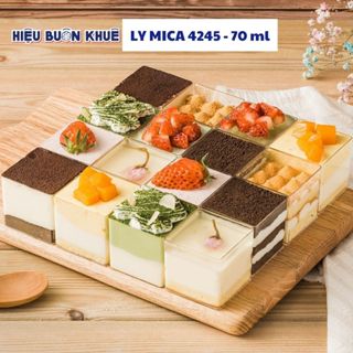 100 Ly Mousse Đựng Bánh Lạnh, Tiramisu, Ly Mica Sự Kiện 70ml [4245 không nắp]