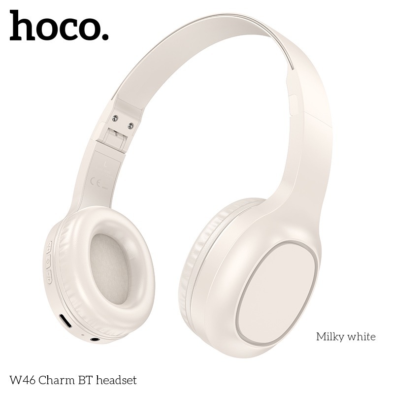 Tai Nghe Bluetooth Chụp Tai Hoco W46 thời gian nghe nhạc 46 giờ