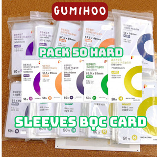Sleeves PACK 50 bảo vệ card album lomo card Sleeve Hard kpop thẻ bài Gumihoo1