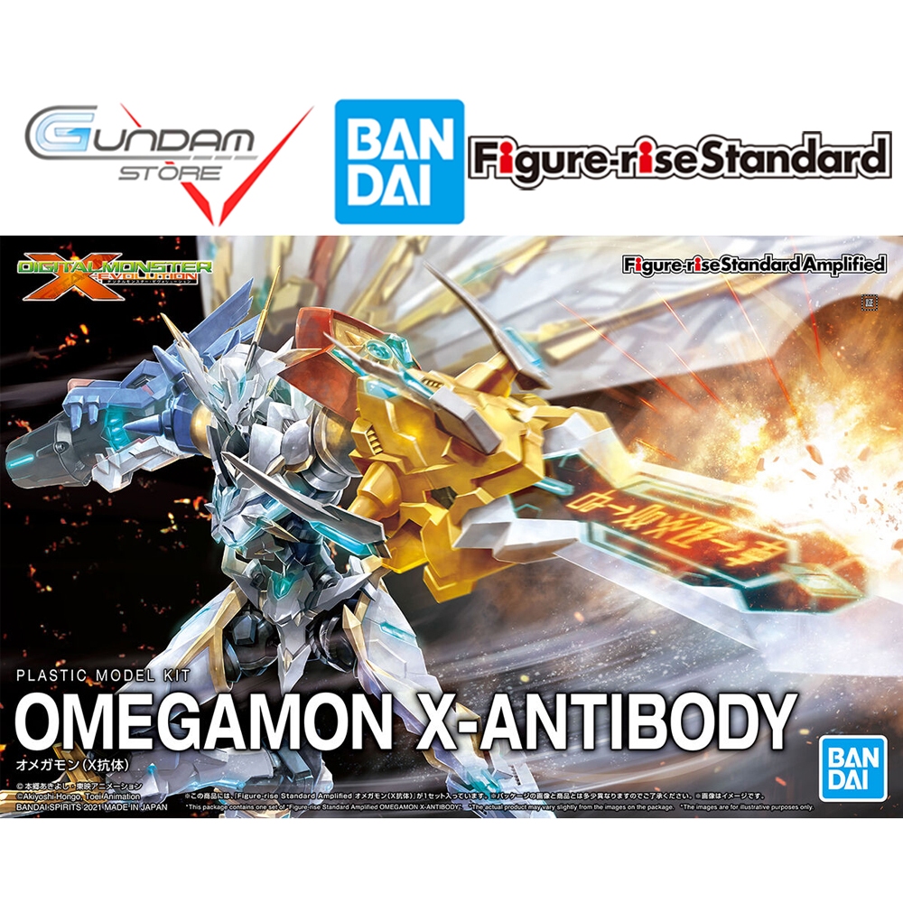Mô Hình Lắp Ráp Digimon OMEGAMON X-ANTIBODY Amplified Figure Rise Standard Bandai Đồ Chơi Anime Nhật