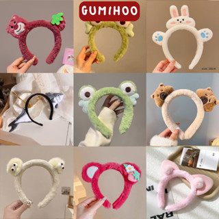 Bờm cài tóc gấu dâu, ếch Băng đô rửa mặt nam nữ thấm hút mồ hôi Gumihoo1