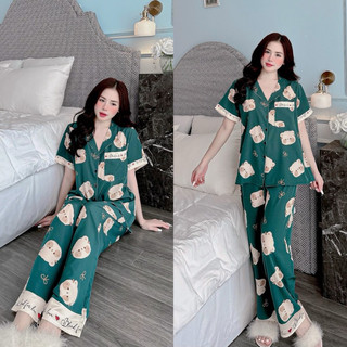 Đồ bộ Lụa Nhật phối ren 3 size 50-100kg bigsize chất mát