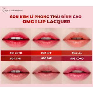 Son Kem B.O.M OMG! Lip Lacquer 4g Hasaki Sản Phẩm Chính HÃng