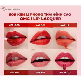 Son Kem B.O.M OMG! Lip Lacquer 4g Hasaki Sản Phẩm Chính HÃng