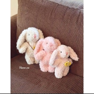 Len Lông Thỏ đan móc thú bông siêu mềm mịn