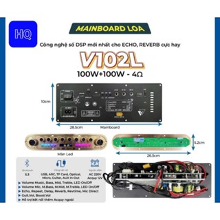 Mạch Loa Kéo Xách Tay V102L_200W_2 Kênh