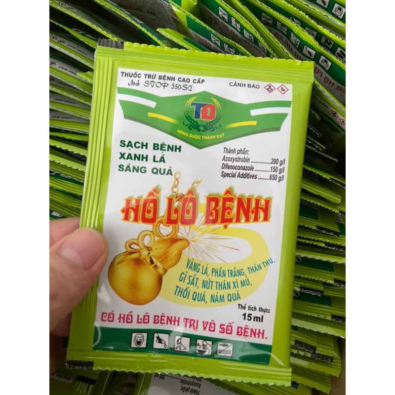 Hồ lô 15ml-Chuyên trừ nấm vàng lá,thán thư,rỉ sắt,đốm lá,phấn trắng,đen thân.. trên cây trồng