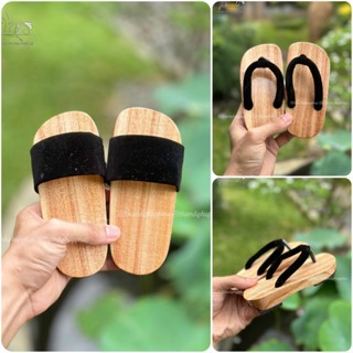 Guốc mộc cho bé gái, dép guốc gỗ cho bé gái và bé trai Thiên Di gỗ xoan đào bền bỉ chống thấm nước