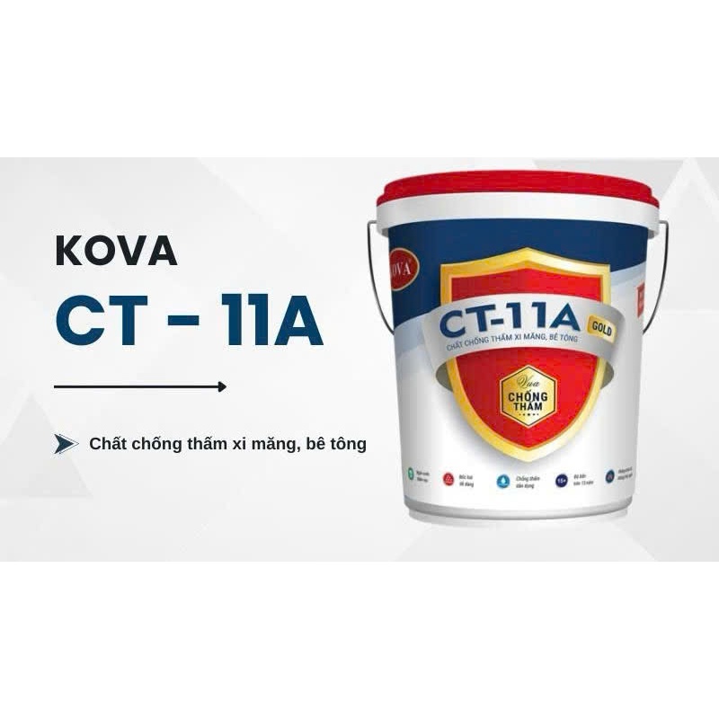 Chất chống thấm cao cấp KOVA CT-11A  sơn và chống thấm tường