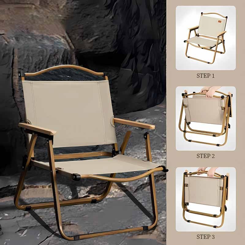 Ghế gấp ngoài trời nhẹ miễn lắp Khung đỡ lớn Tải trọng 190kg Ghế xếp Kermit | BigBuy360 - bigbuy360.vn