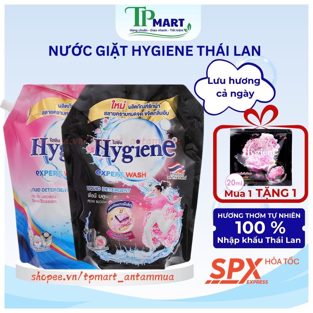 Nước Giặt Hygiene Thái Lan, Thơm Hơn Khi Dùng Với Xả Hygiene - Hàng Chính Hãng Sản Xuất Tại VN
