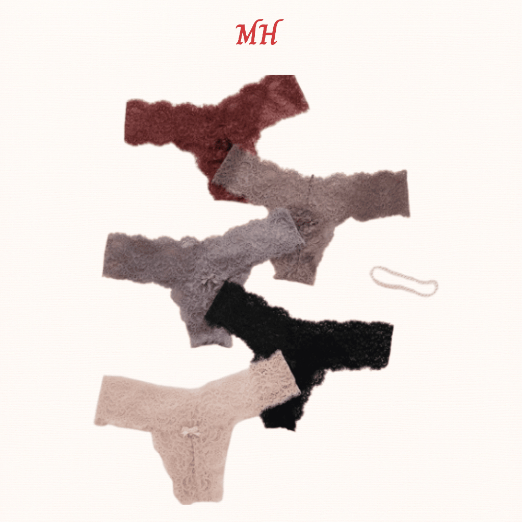  Quần lót nữ MIUHOME chữ T ren mềm mịn 8003 