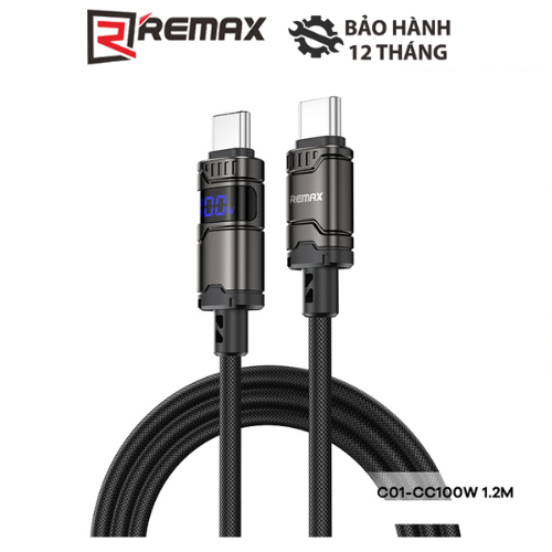 Cáp Sạc Điện Thoại Remax C01-AL3A /C01-AC66W /C01-CC100W /C01-CL30W Dài 1m2