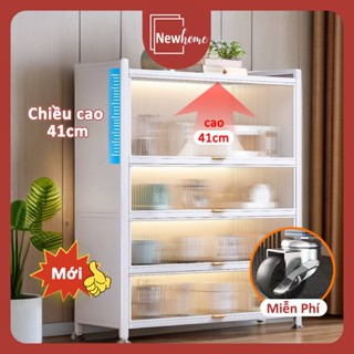 Newhome Kệ Nhà Bếp Đa chức năng 4/5/6 tầng Có Bánh Xe, Bếp/Phòng/Phòng Khách/Kệ để đồ ban công , Tủ đựng đồ cao cấp