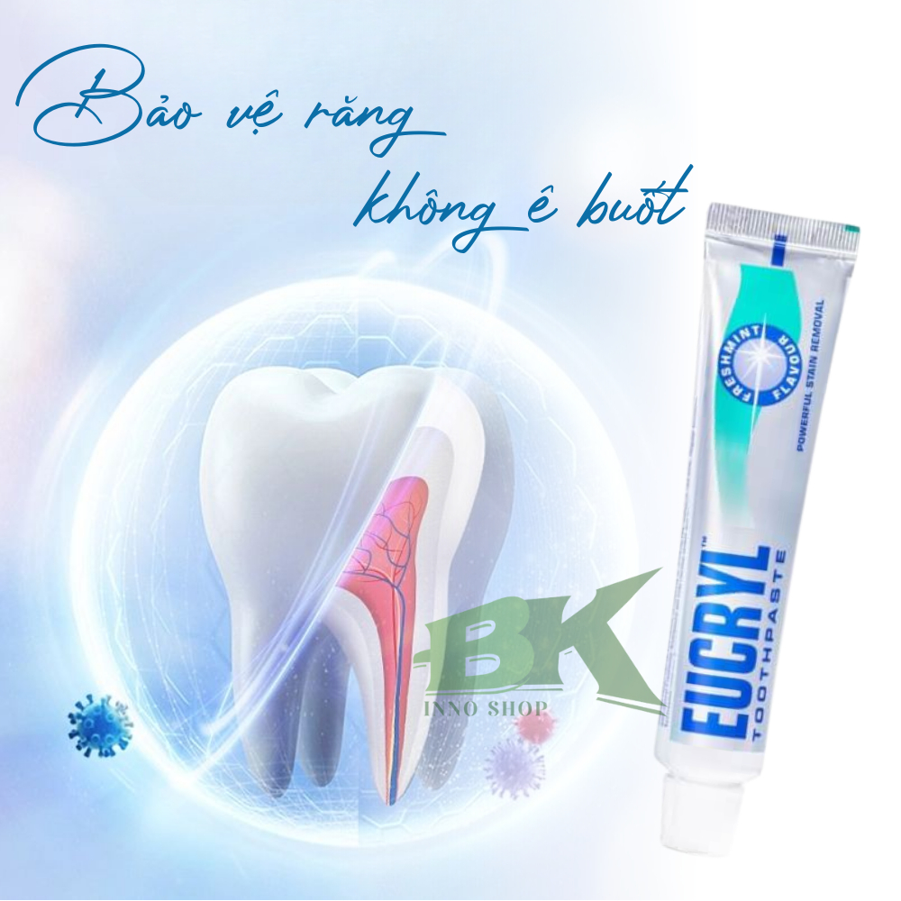 Trắng Sáng Răng, Hơi Thở Thơm Mát Cùng Kem Đánh Trắng Răng Bạc Hà EUCRYL – Giải Pháp Bảo Vệ Nụ Cười Hoàn Hảo | BK INNO