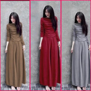 Sét bộ mặc nhà , đồ bộ nữ Bigsize Hằng Moon, SET BỘ Ủ KEM BIGSIZE QUẦN ỐNG RỘNG T9