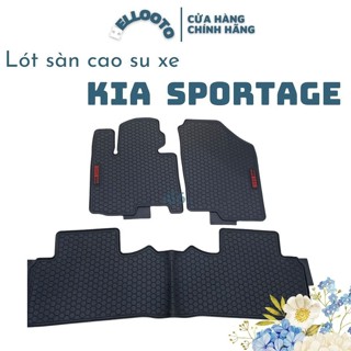 Thảm lót sàn cao su xe Kia Sportage 2022 2023 2024 Màu Đen, Cao Su Đúc Ko Mùi Chuẩn Form xe dễ dàng vệ sinh lau rửa