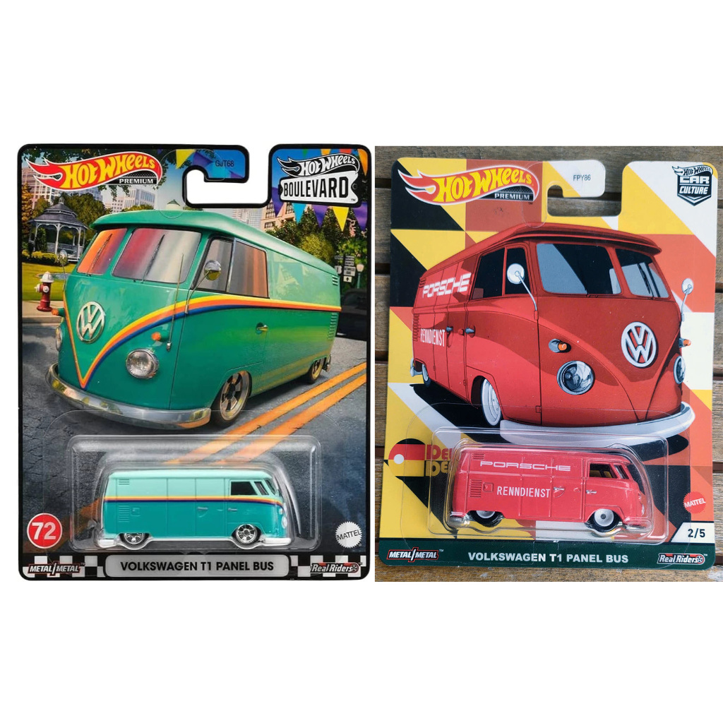 Xe mô hình 1:64 Hot Wheels Volkswagen T1 Panel Bus