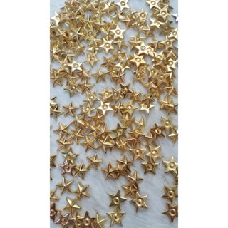 10 charm ngôi sao inox mạ vàng/ bạc 15 mm tặng kèm keo dán 2 mặt