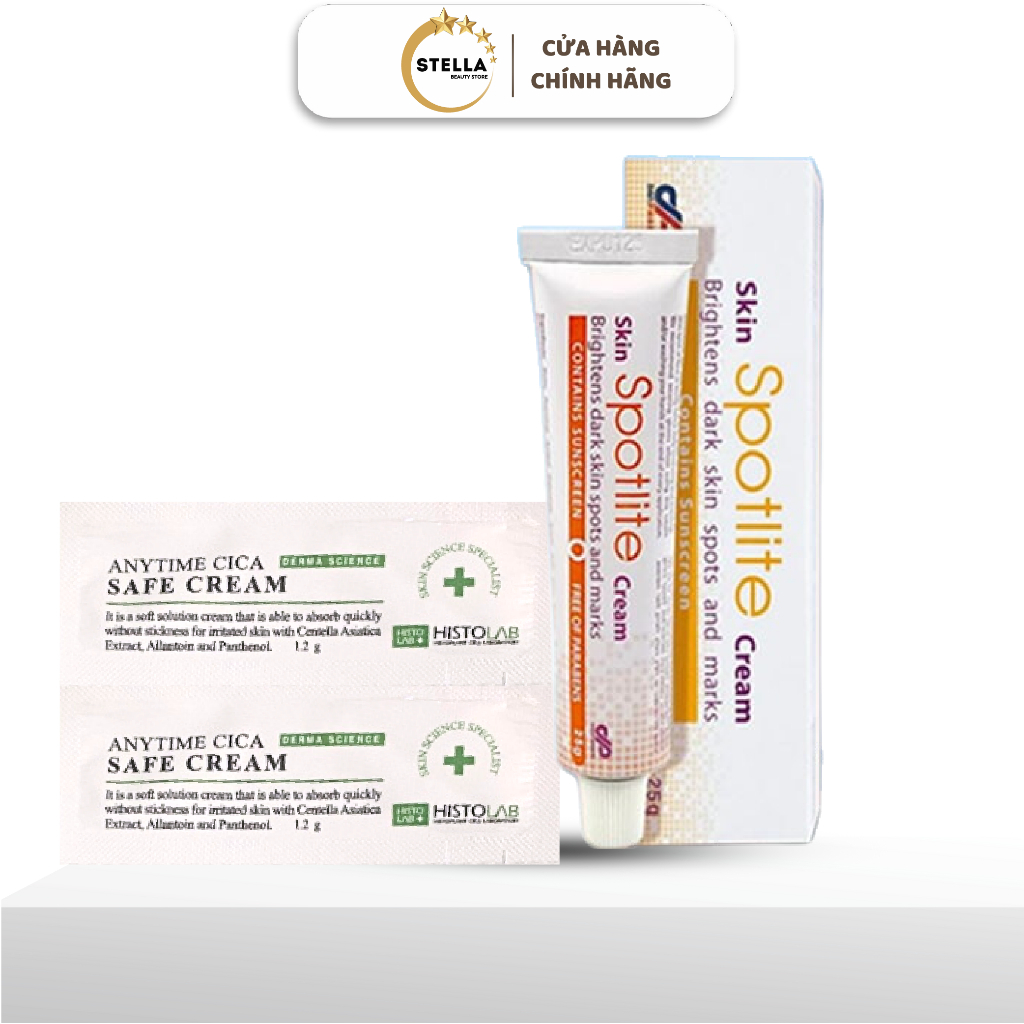 Combo Kem Mờ Nám và Serum Danpharm Spotlite Brightens Dark Skin Spots And Marks 25g