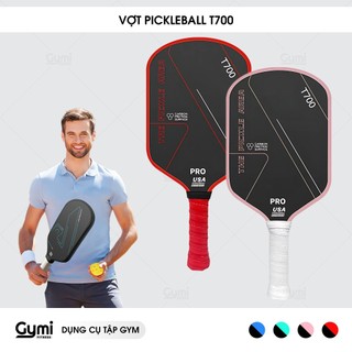  Vợt Pickleball T700 Pro Sợi Carbon - Khối Lượng Nhẹ Mặt Nhám Bám Bóng Năng Động Cho Nam và Nữ 