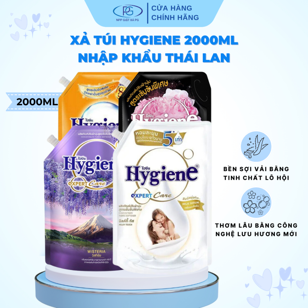 Nước xả Hygiene Túi 2000ml túi đậm đặc.