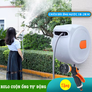 Vòi tưới cây đa năng, vòi rửa xe Lionking. Rulo cuộn ống tự động. Tặng vòi tưới cây 8 kiểu phun nước