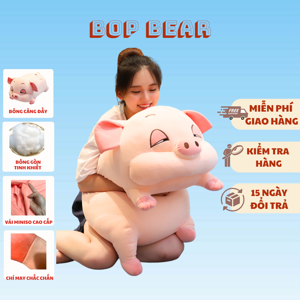 Heo Bông Mắt Ngủ Lim Dim Dễ Thương