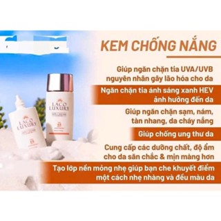 Kem Chống Nắng LACO,Laco Luxury Sun Cream 50ml Dưỡng Trắng SPF45 PA++ Lên Tông Chống UVA,UVB,,