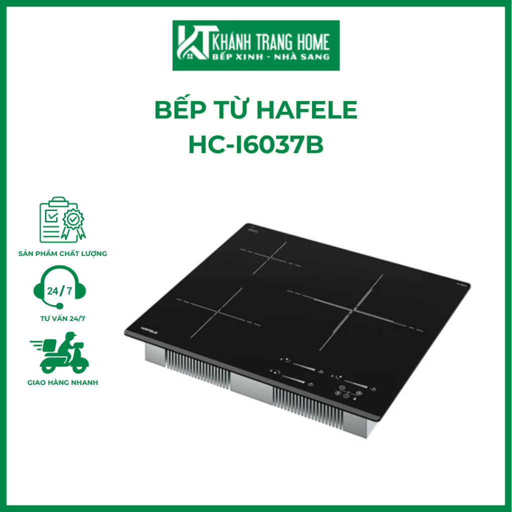 Bếp từ 3 vùng nấu HAFELE HC-I6037B xuất xứ từ Đức - Khánh Trang Home