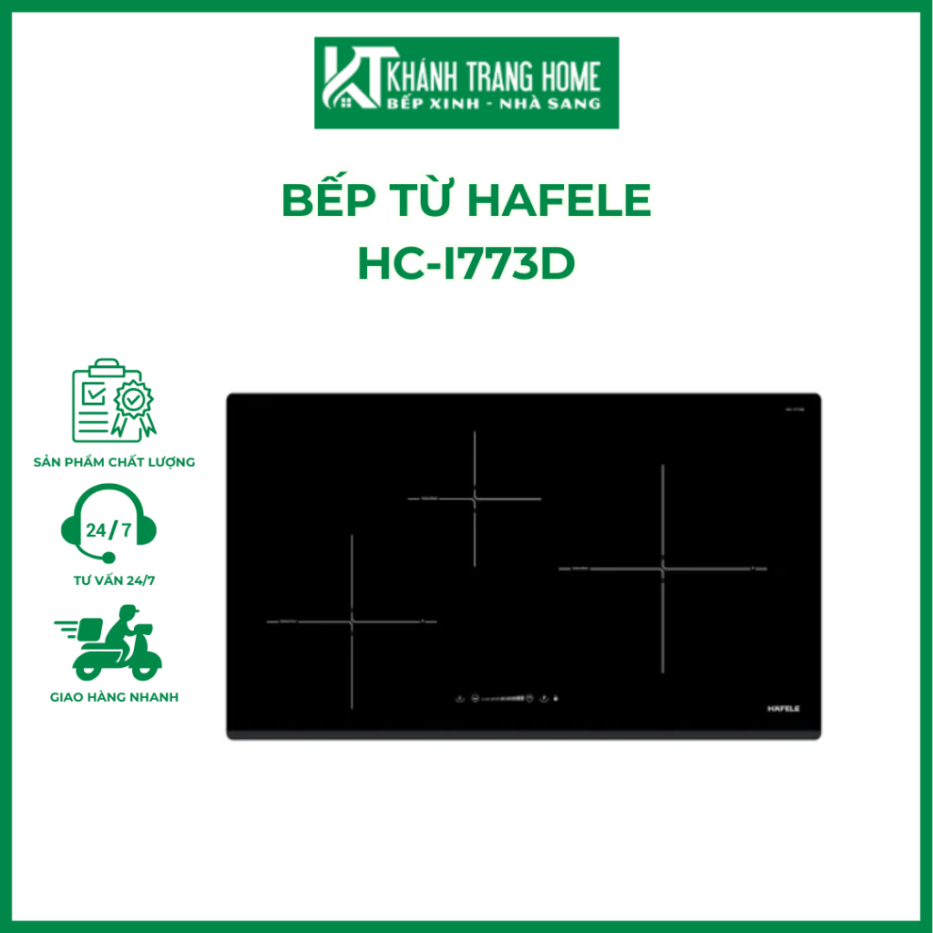 Bếp từ 3 vùng nấu HAFELE HC-I773D (536.01.905) xuất xứ từ Pháp - Khánh Trang Home